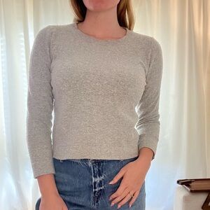 J. Crew Light Gray Teddie Sweater